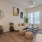 living area with a couch and coffee table
