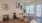 living area with a couch and coffee table